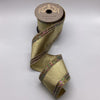 Metallic Dupion Iris Herringbone side trim, Gold
