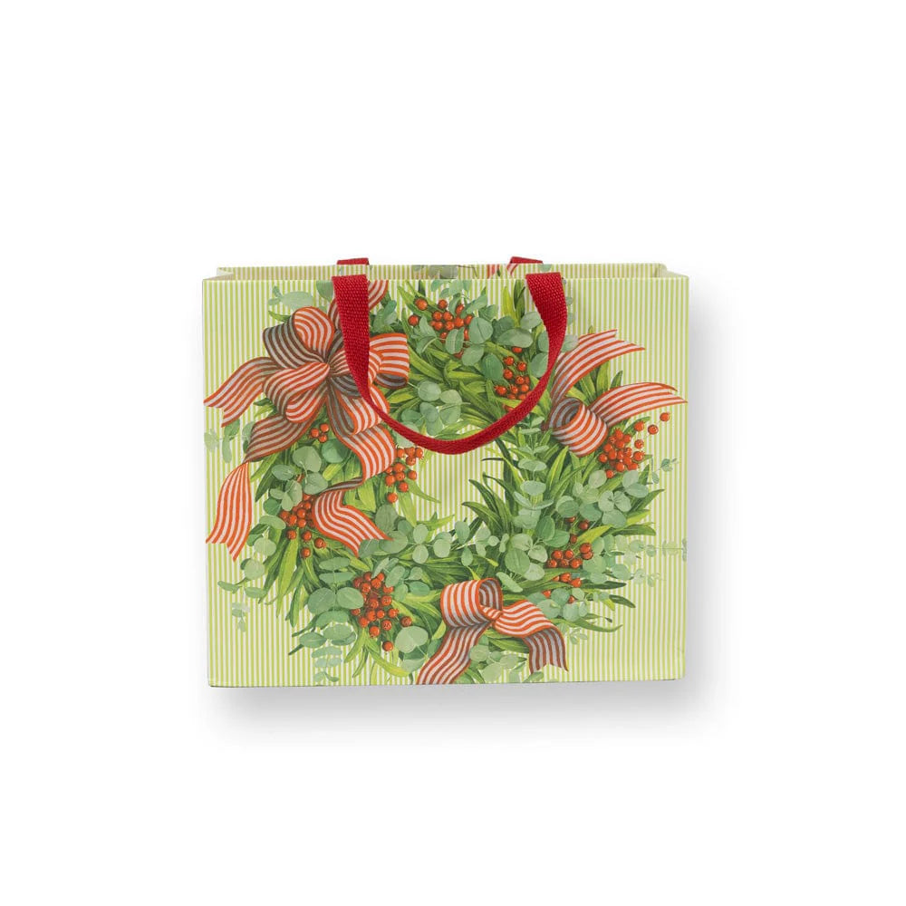 Ribbon Stripe Wreath Large Gift Bag