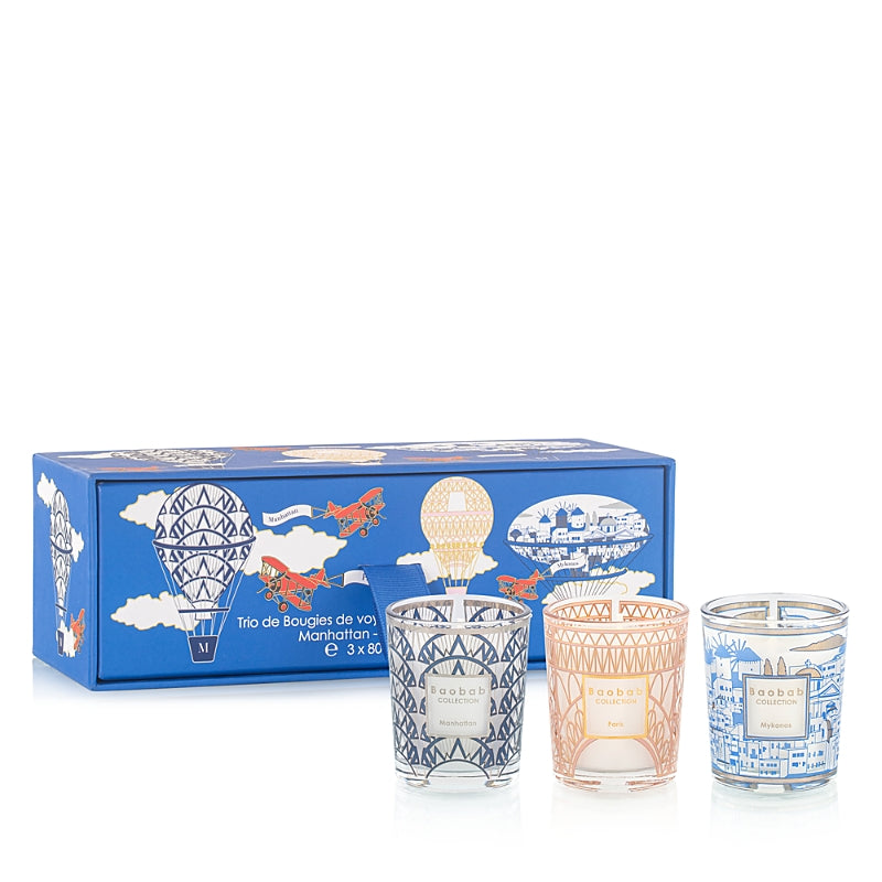Baobab Trio Travel Candles