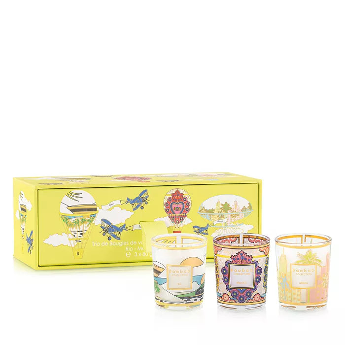 Baobab Trio Travel Candles