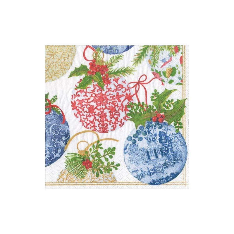 Porcelain Ornament Cocktail Napkins