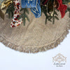 64" Blissful Boucle Frayed Edge Tree Skirt