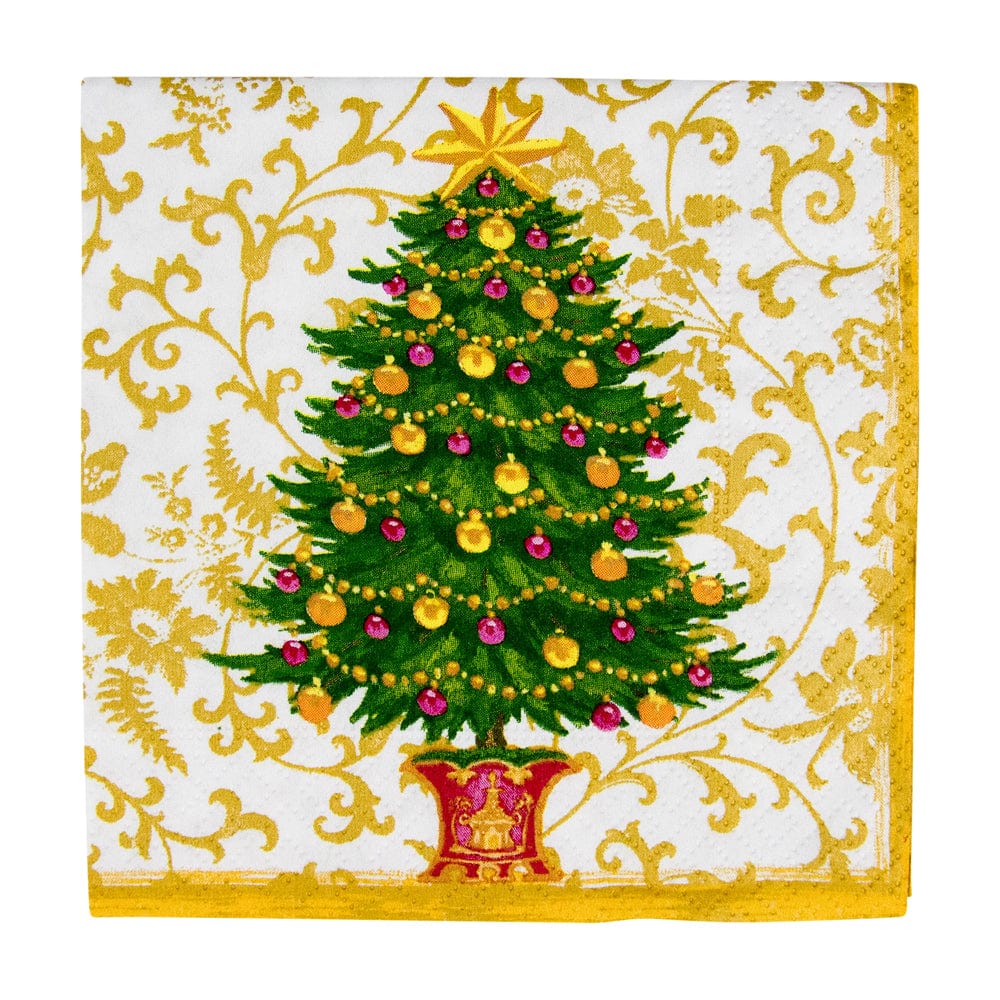 Gilded Tree Cocktail Napkins