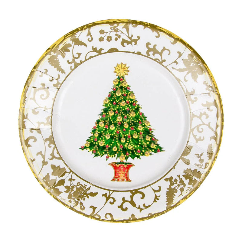 Gilded Tree Salad & Dessert Plates