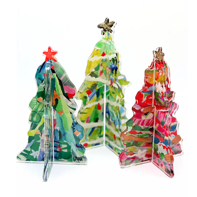 3-D Adorned Christmas Tree Dark Green