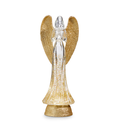 Lighted Angel w/ Gold Glitter