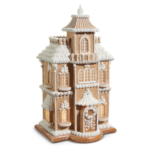 24" Lighted Gingerbread House