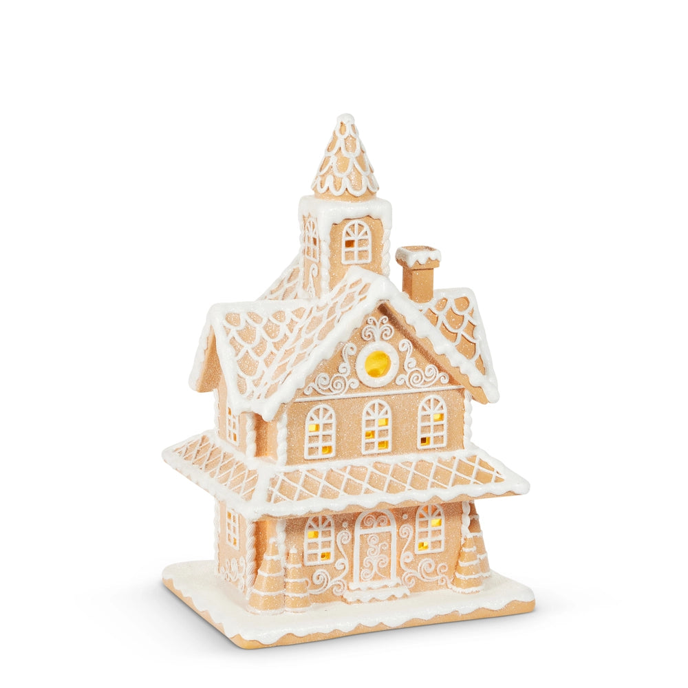 18" Lighted Gingerbread House