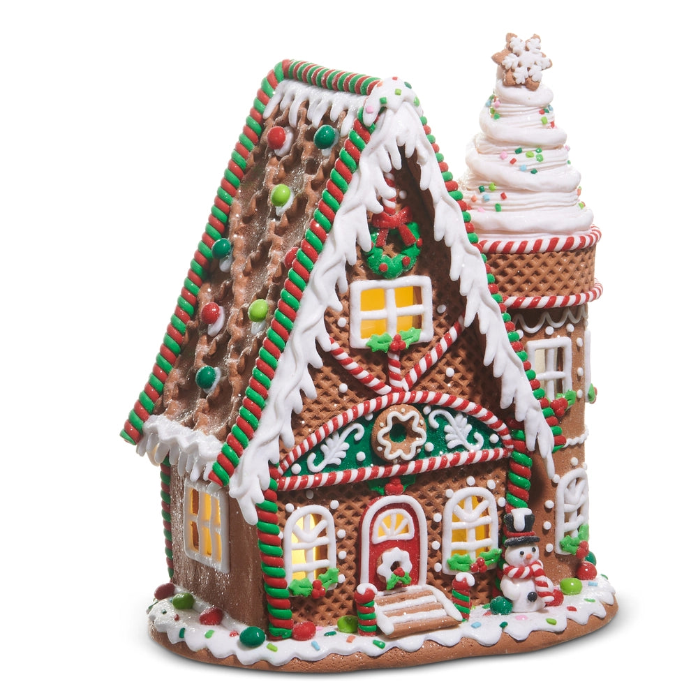12" Lighted Gingerbread House