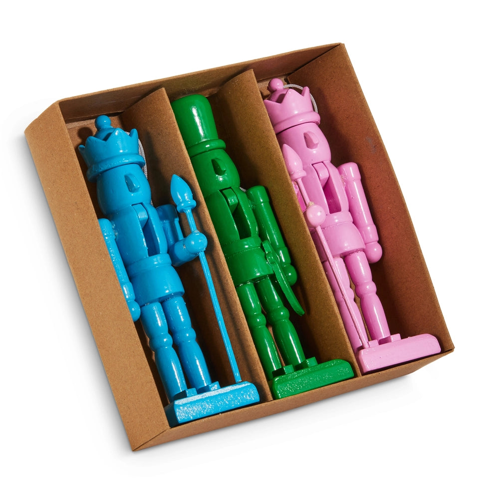5" Box of Colorful Nutcracker Ornaments