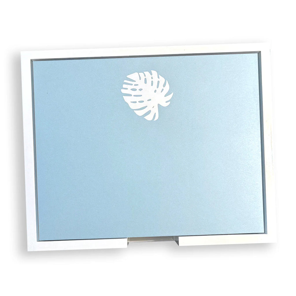 Luxe White Foil Leaf Notepad