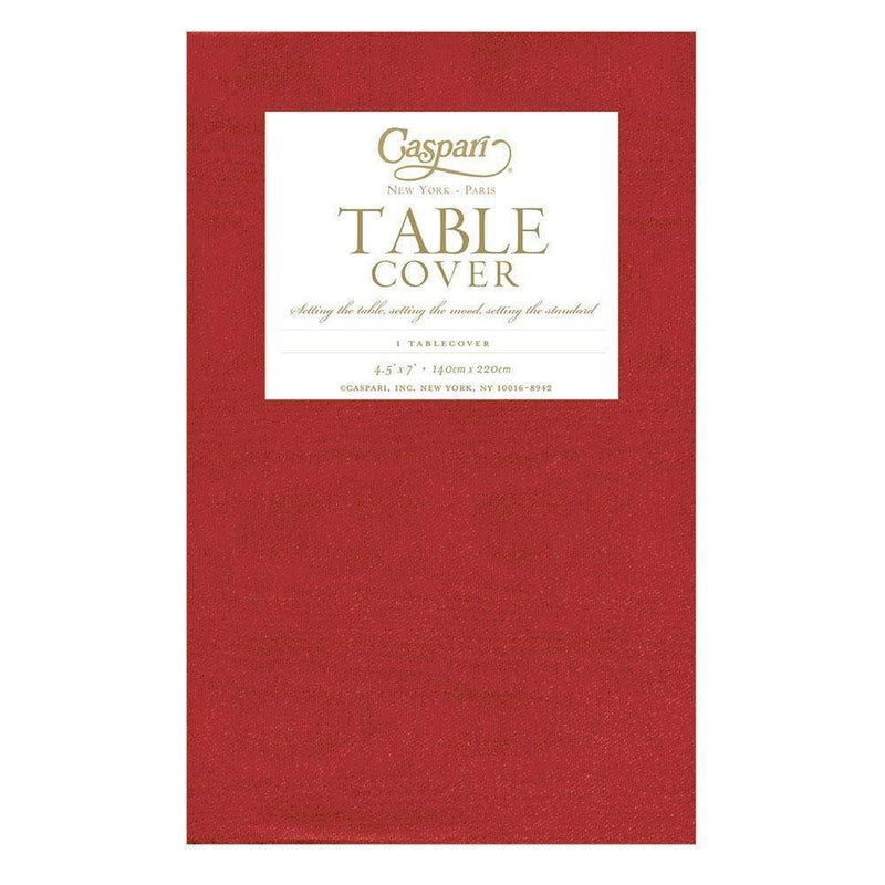 Moire Red Tablecloth 4.5' x 7'