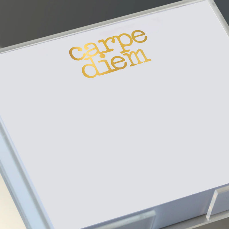 Gold Foil Luxe Carpe