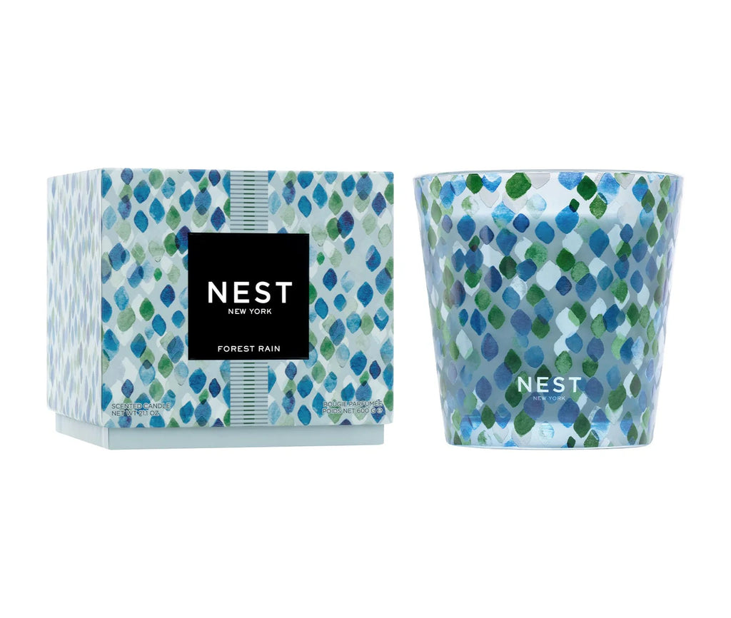 Forest Rain Decorative 3-Wick Candle