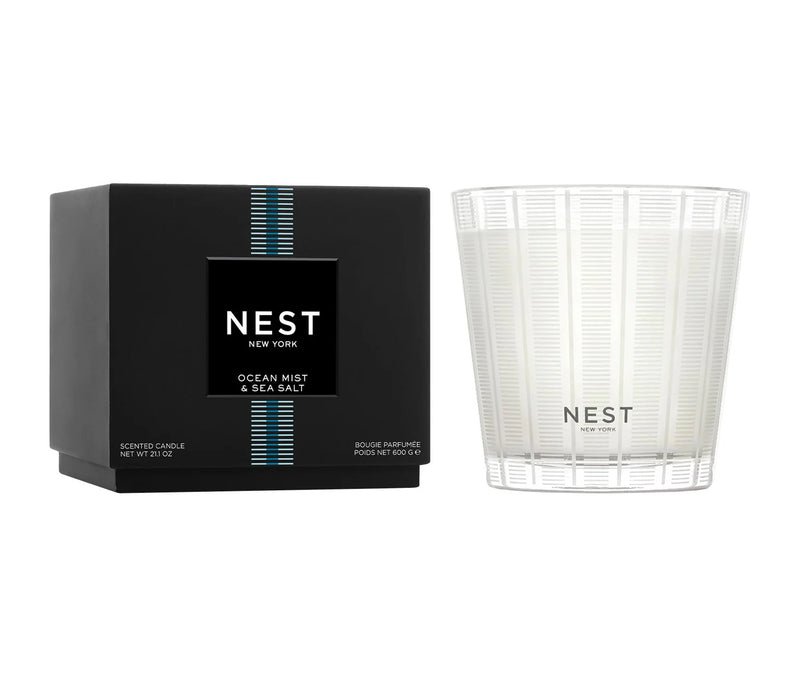 Ocean Mist & Sea Salt 3-Wick Candle