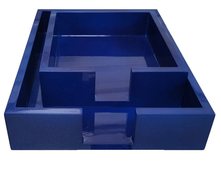 Lacquer Tray Large Navy