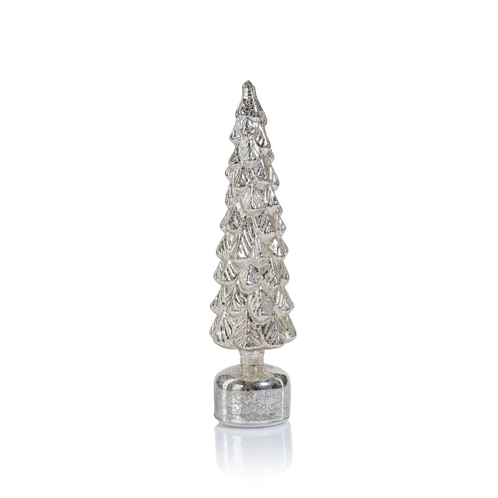 Mountain Pine Rotating Tree - Antique Silver - Tall