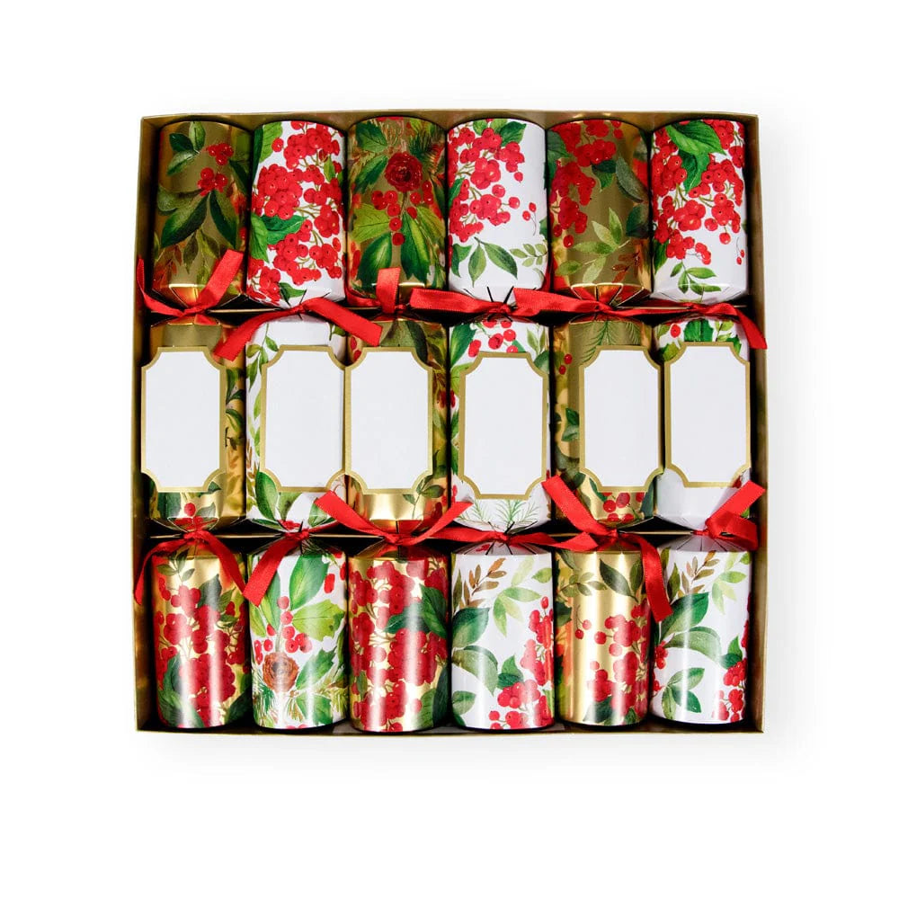 Holly Chintz Party Crackers