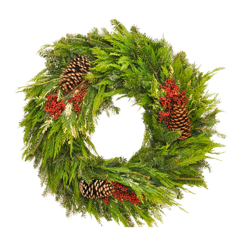 Holiday Classic Wreaths - 3 Sizes Available!