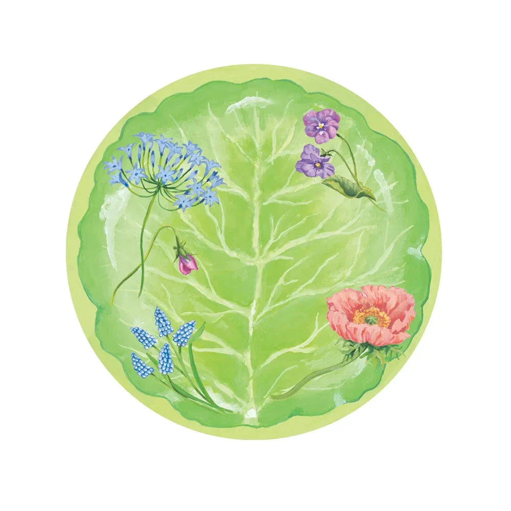 Floral Majolica Salad/Dessert Plates