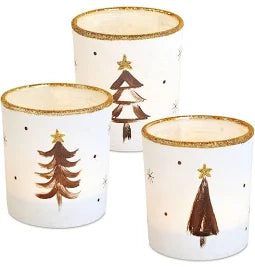 Tree Glass Tealight Holder