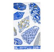 Coquillage Blue Guest Towel Napkins