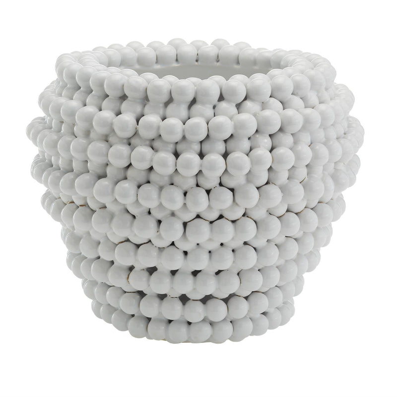 Pompom Decorative Vase/Planter - Ceramic